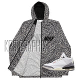 Zip Hoodie To Match Jordan 3 Reimagined - Elephant Print