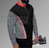 Bomber Jacket to Match Jordan 4 Infrared - Infrared 4s Bomber Jacket