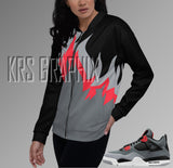 Bomber Jacket to Match Jordan 4 Infrared - Infrared 4s Bomber Jacket