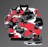 Bomber Jacket to Match Jordan 4 Infrared - Infrared 4s Bomber Jacket