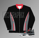 Bomber Jacket to Match Jordan 4 Infrared - Infrared 4s Bomber Jacket