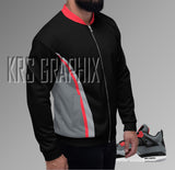 Bomber Jacket to Match Jordan 4 Infrared - Infrared 4s Bomber Jacket
