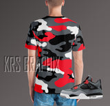Full Print Shirt to Match Jordan 4 Infrared - Infrared 4s -Shirt