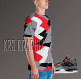 Full Print Shirt to Match Jordan 4 Infrared - Infrared 4s -Shirt