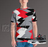 Full Print Shirt to Match Jordan 4 Infrared - Infrared 4s -Shirt