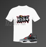 Sneakerhead King Couples Shirt to Match Jordan 4 Infrared - Infrared 4s -Shirt