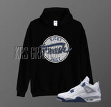Midnight Navy Hoodie | Midnight Navy 4 Hoodie | Midnight Navy 4s Hoodie | Jordan 4 Hoodie Kicks Fresh Daily