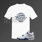 Midnight Navy Shirt | Midnight Navy 4 Shirt | Midnight Navy 4s Shirt | Jordan 4 Shirt Kicks Fresh Daily