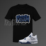 Midnight Navy Shirt | Midnight Navy 4 Shirt | Midnight Navy 4s Shirt | Jordan 4 Shirt Fresh