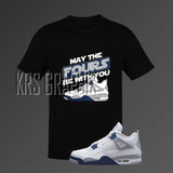 Midnight Navy Shirt | Midnight Navy 4 Shirt | Midnight Navy 4s Shirt | Jordan 4 Shirt May The Fours