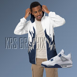 Midnight Navy Windbreaker Hoodie | Midnight Navy 4 Windbreaker Hoodie | Midnight Navy 4s Windbreaker Hoodie | Jordan 4 Windbreaker Hoodie