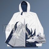 Midnight Navy Windbreaker Hoodie | Midnight Navy 4 Windbreaker Hoodie | Midnight Navy 4s Windbreaker Hoodie | Jordan 4 Windbreaker Hoodie