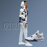 Midnight Navy Windbreaker Hoodie | Midnight Navy 4 Windbreaker Hoodie | Midnight Navy 4s Windbreaker Hoodie | Jordan 4 Windbreaker Hoodie
