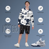 Midnight Navy Windbreaker Hoodie | Midnight Navy 4 Windbreaker Hoodie | Midnight Navy 4s Windbreaker Hoodie | Jordan 4 Windbreaker Hoodie