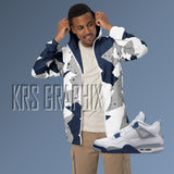 Midnight Navy Windbreaker Hoodie | Midnight Navy 4 Windbreaker Hoodie | Midnight Navy 4s Windbreaker Hoodie | Jordan 4 Windbreaker Hoodie