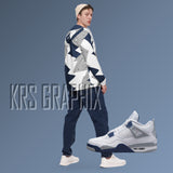Midnight Navy Windbreaker Hoodie | Midnight Navy 4 Windbreaker Hoodie | Midnight Navy 4s Windbreaker Hoodie | Jordan 4 Windbreaker Hoodie
