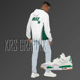 Zip Hoodie To Match Jordan 4 Pine Green Sb - Mike Sb