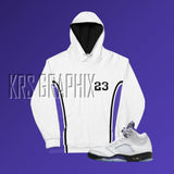 Concord 5s Hoodie  | Jordan 5 Concord Hoodie | Sneaker Match Concord 5 Hoodie