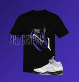 Shirt to Match Jordan Retro 5 Concord, Retro 5 Concord Shirt, Concord Sneaker Tee