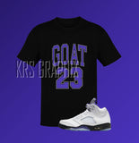 Shirt to Match Jordan Retro 5 Concord, Retro 5 Concord Shirt, Concord Sneaker Tee Customizable Tee