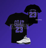 Shirt to Match Jordan Retro 5 Concord, Retro 5 Concord Shirt, Concord Sneaker Tee Customizable Tee