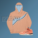 All Over Print Hoodie To Match Jordan Crimson Bliss 5s Retro