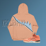All Over Print Hoodie To Match Jordan Crimson Bliss 5s Retro