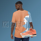All Over Print Shirt To Match Jordan Crimson Bliss 5s Retro