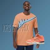 All Over Print Shirt To Match Jordan Crimson Bliss 5s Retro