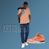 All Over Print Shirt To Match Jordan Crimson Bliss 5s Retro