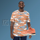 All Over Print Shirt To Match Jordan Crimson Bliss 5s Retro