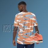 All Over Print Shirt To Match Jordan Crimson Bliss 5s Retro