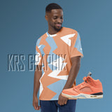 All Over Print Shirt To Match Jordan Crimson Bliss 5s Retro