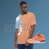 All Over Print Shirt To Match Jordan Crimson Bliss 5s Retro