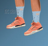 Socks To Match Jordan Crimson Bliss 5s Retro