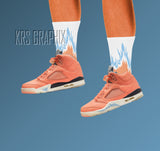 Socks To Match Jordan Crimson Bliss 5s Retro