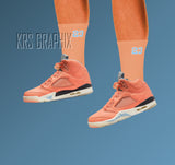 Socks To Match Jordan Crimson Bliss 5s Retro