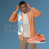 Windbreaker Hoodie To Match Jordan Crimson Bliss 5s Retro