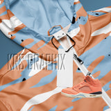 Windbreaker Hoodie To Match Jordan Crimson Bliss 5s Retro