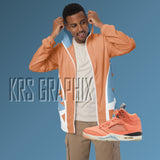 Windbreaker Hoodie To Match Jordan Crimson Bliss 5s Retro