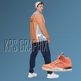 Windbreaker Hoodie To Match Jordan Crimson Bliss 5s Retro