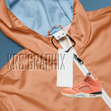 Windbreaker Hoodie To Match Jordan Crimson Bliss 5s Retro