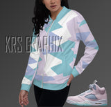 Bomber Jacket to Match Jordan 5 Easter - Easter 5s Bomber Jacket