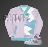 Bomber Jacket to Match Jordan 5 Easter - Easter 5s Bomber Jacket
