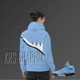 Sneaker Match Hoodie To Match Jordan UNC 5s Retro FIVES
