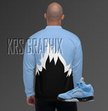 Bomber To Match Jordan UNC 5s Retro 'FLAMES'
