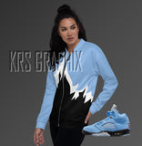Bomber To Match Jordan UNC 5s Retro 'FLAMES'