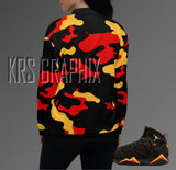 Jordan 7 Citrus 7s Bomber | Citrus 7s Jacket | Jordan Sneaker Match Jacket Camo