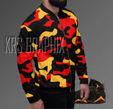 Jordan 7 Citrus 7s Bomber | Citrus 7s Jacket | Jordan Sneaker Match Jacket Camo
