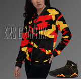 Jordan 7 Citrus 7s Bomber | Citrus 7s Jacket | Jordan Sneaker Match Jacket Camo